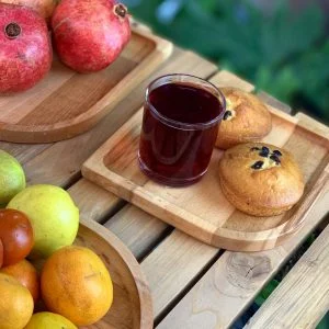 بشقاب طرح اشک آرت دکو چوب