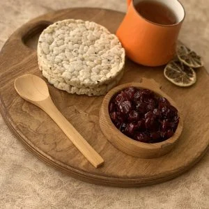 تخته سرو دایره ای دسته توخالی آرت دکو چوب