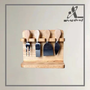 استند کره خوری آرت دکو چوب