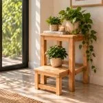 % چهارپایه چوبی تاشو؛ یک وسیله کوچک با چندین کاربرد در خانه